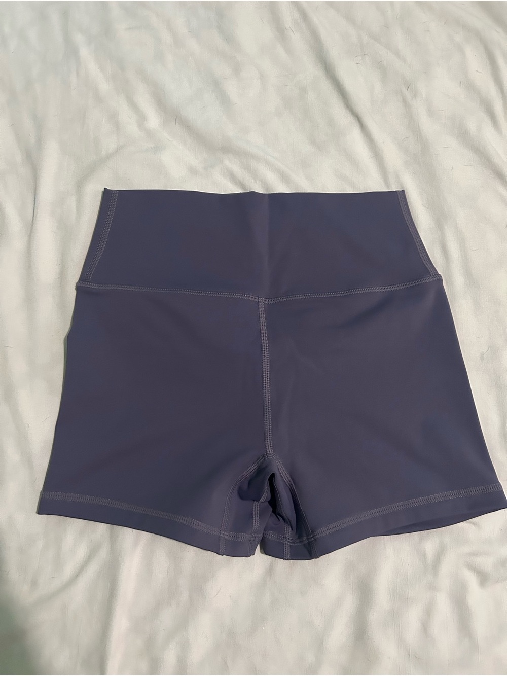 High-Waist Women’s Active Shorts in Slate Purple